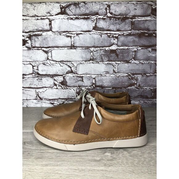 Clarks Collection Casual Oxfords Shoes Men's Size 10.5 US/44 EU Brown Leather - Picture 14 of 16